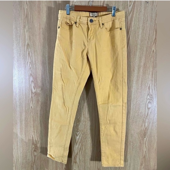 Sanctuary High Rise Mustard Yellow Ankle Jeans - Picture 2 of 5